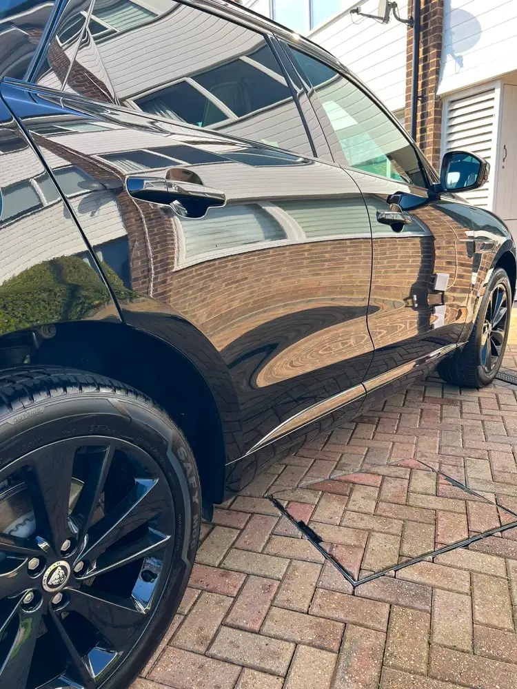 Jaguar F-Pace valeted on a driveway on the Kent border
